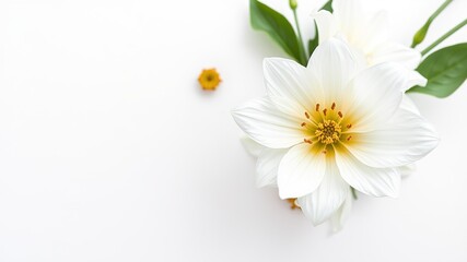 Obraz premium Delicate White Flowers, Elegant Background for Design
