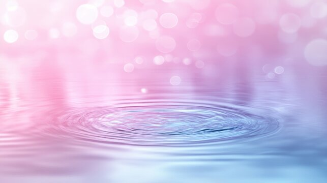 Rippling water under pink gradient sky tranquil nature scene abstract photography serene environment close-up view