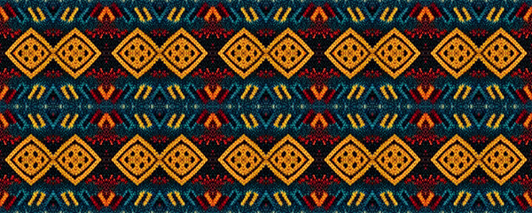Seamless Navajo pattern. Wicker New Year