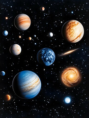 Cosmic planets in deep space