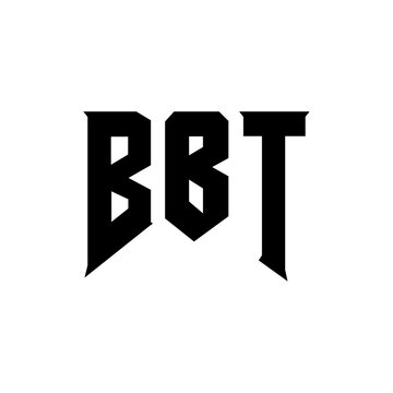 BBT letter logo design for technology company. BBT logo design black and white color combination. BBT logo, BBT vector, BBT design, BBT icon, BBT alphabet. BBT typography logo design.