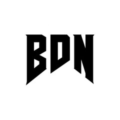 BDN letter logo design for technology company. BDN logo design black and white color combination. BDN logo, BDN vector, BDN design, BDN icon, BDN alphabet. BDN typography logo design.