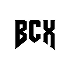 BCX letter logo design for technology company. BCX logo design black and white color combination. BCX logo, BCX vector, BCX design, BCX icon, BCX alphabet. BCX typography logo design.
