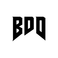 Obraz premium BDD letter logo design for technology company. BDD logo design black and white color combination. BDD logo, BDD vector, BDD design, BDD icon, BDD alphabet. BDD typography logo design.