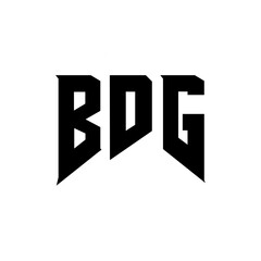 BDG letter logo design for technology company. BDG logo design black and white color combination. BDG logo, BDG vector, BDG design, BDG icon, BDG alphabet. BDG typography logo design.