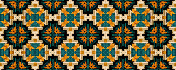 Seamless Ethnic Pattern. Russian Motif. Indian
