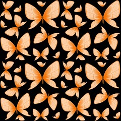 Butterfly seamless pattern element