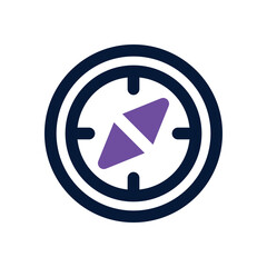 compas dual tone icon. Sleek and modern vector icon for websites, mobile apps, marketing materials, and corporate design. Fully scalable and ready to use. © Yaprativa