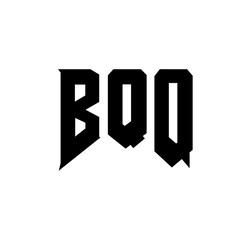 BQQ letter logo design for technology company. BQQ logo design black and white color combination. BQQ logo, BQQ vector, BQQ design, BQQ icon, BQQ alphabet. BQQ typography logo design.