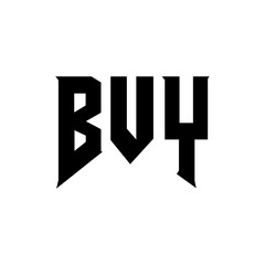 BVY letter logo design for technology company. BVY logo design black and white color combination. BVY logo, BVY vector, BVY design, BVY icon, BVY alphabet. BVY typography logo design.