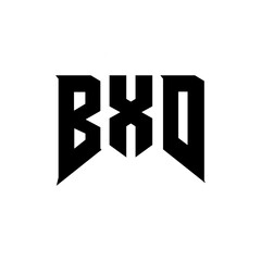 BXD letter logo design for technology company. BXD logo design black and white color combination. BXD logo, BXD vector, BXD design, BXD icon, BXD alphabet. BXD typography logo design.