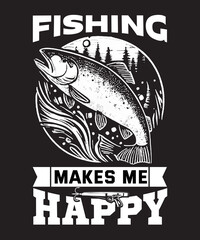 fish on a black background