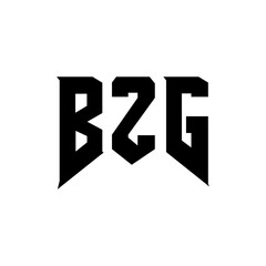 BZG letter logo design for technology company. BZG logo design black and white color combination. BZG logo, BZG vector, BZG design, BZG icon, BZG alphabet. BZG typography logo design.