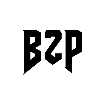 BZP letter logo design for technology company. BZP logo design black and white color combination. BZP logo, BZP vector, BZP design, BZP icon, BZP alphabet. BZP typography logo design.