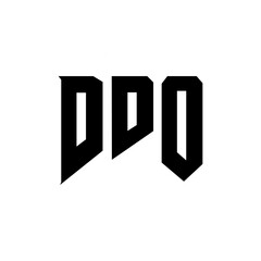 DDO letter logo design for technology company. DDO logo design black and white color combination. DDO logo, DDO vector, DDO design, DDO icon, DDO alphabet. DDO typography logo design.