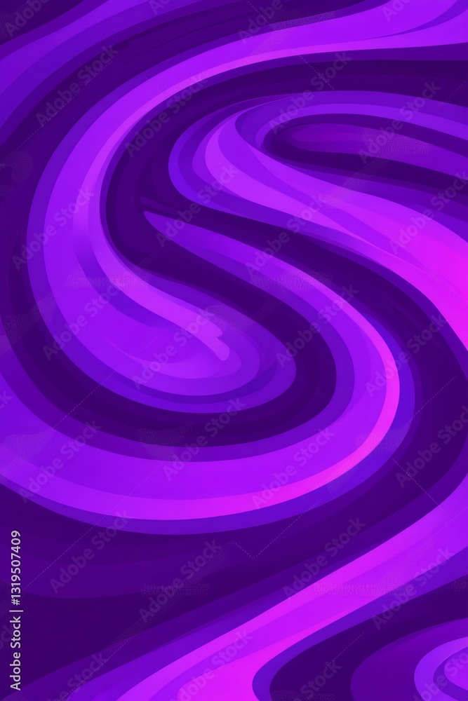 Poster swirling purple lines creating a mesmerizing visual effect, perfect for modern and vibrant projects