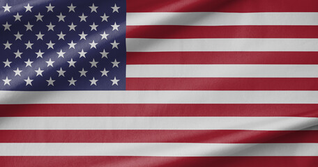 Obraz premium United States National Flag Waving in the Wind