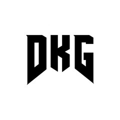DKG letter logo design for technology company. DKG logo design black and white color combination. DKG logo, DKG vector, DKG design, DKG icon, DKG alphabet. DKG typography logo design.