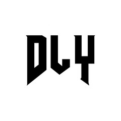 DLY letter logo design for technology company. DLY logo design black and white color combination. DLY logo, DLY vector, DLY design, DLY icon, DLY alphabet. DLY typography logo design.