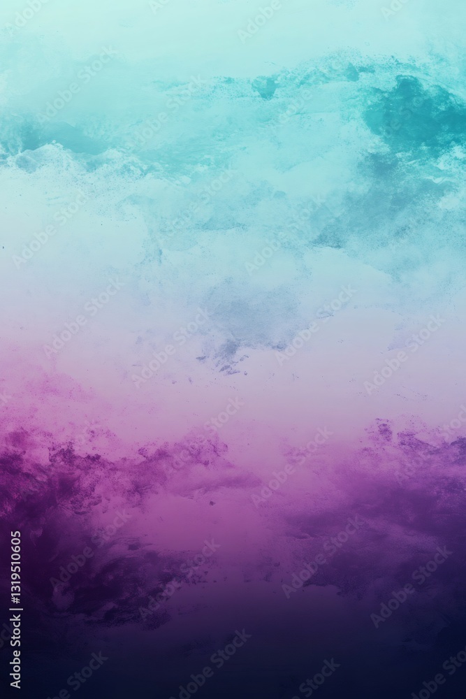 Poster purple and turquoise hues blend seamlessly in abstract background, creating a vibrant and textured v
