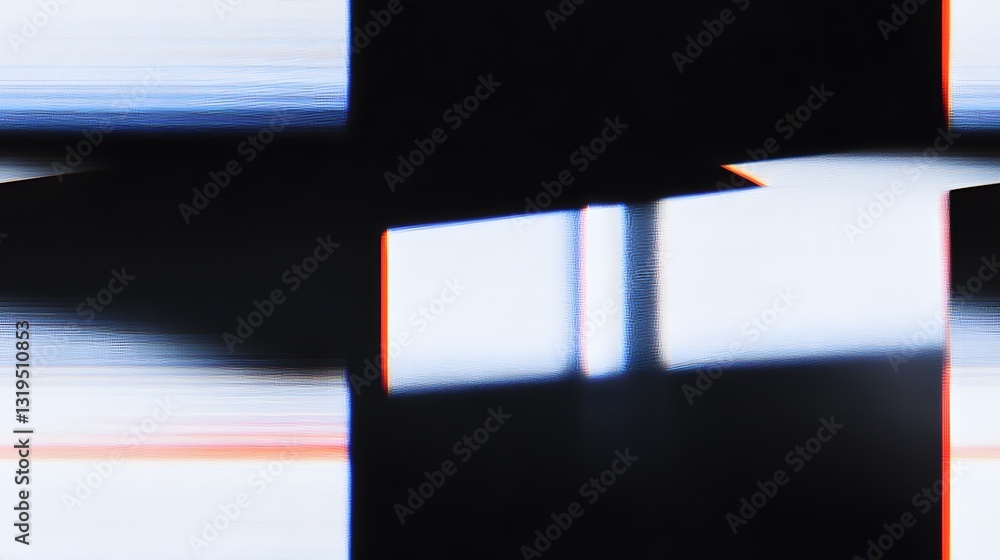 Aufkleber abstract image showing intersecting shapes with color gradients and shadows
