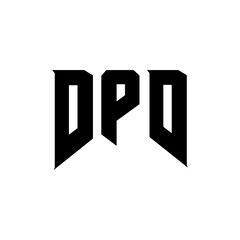 DPD letter logo design for technology company. DPD logo design black and white color combination. DPD logo, DPD vector, DPD design, DPD icon, DPD alphabet. DPD typography logo design.