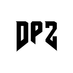DPZ letter logo design for technology company. DPZ logo design black and white color combination. DPZ logo, DPZ vector, DPZ design, DPZ icon, DPZ alphabet. DPZ typography logo design.
