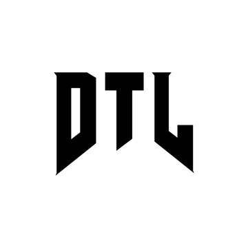 DTL letter logo design for technology company. DTL logo design black and white color combination. DTL logo, DTL vector, DTL design, DTL icon, DTL alphabet. DTL typography logo design.