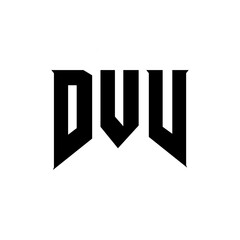 DVV letter logo design for technology company. DVV logo design black and white color combination. DVV logo, DVV vector, DVV design, DVV icon, DVV alphabet. DVV typography logo design.