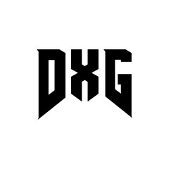 DXG letter logo design for technology company. DXG logo design black and white color combination. DXG logo, DXG vector, DXG design, DXG icon, DXG alphabet. DXG typography logo design.