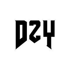 DZY letter logo design for technology company. DZY logo design black and white color combination. DZY logo, DZY vector, DZY design, DZY icon, DZY alphabet. DZY typography logo design.