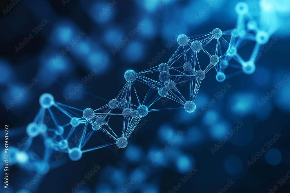 Poster blockchain concepts data storage using dna sequences