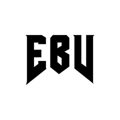 EBV letter logo design for technology company. EBV logo design black and white color combination. EBV logo, EBV vector, EBV design, EBV icon, EBV alphabet. EBV typography logo design.