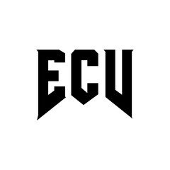 ECV letter logo design for technology company. ECV logo design black and white color combination. ECV logo, ECV vector, ECV design, ECV icon, ECV alphabet. ECV typography logo design.