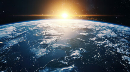 Fototapeta premium View of Earth from a transparent space capsule as it orbits the planet, highly detailed