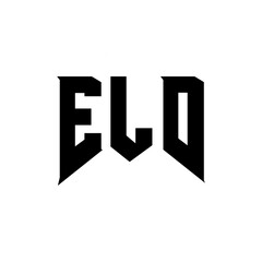 ELD letter logo design for technology company. ELD logo design black and white color combination. ELD logo, ELD vector, ELD design, ELD icon, ELD alphabet. ELD typography logo design.