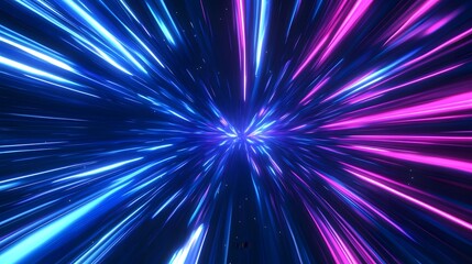 Naklejka premium Abstract artwork showing motion and speed with colorful light streaks