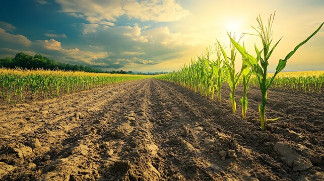 Climate change impacts agriculture, affecting food supply stability.