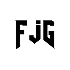 FJG letter logo design for technology company. FJG logo design black and white color combination. FJG logo, FJG vector, FJG design, FJG icon, FJG alphabet. FJG typography logo design.