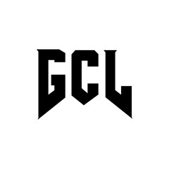 GCL letter logo design for technology company. GCL logo design black and white color combination. GCL logo, GCL vector, GCL design, GCL icon, GCL alphabet. GCL typography logo design.