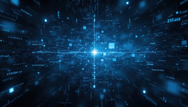 Digital data abstract is a revolutionary technology concept that involves the creation and manipulation of data in a simplified, condensed form, allowing for easier storage