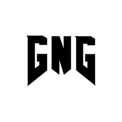 GNG letter logo design for technology company. GNG logo design black and white color combination. GNG logo, GNG vector, GNG design, GNG icon, GNG alphabet. GNG typography logo design.