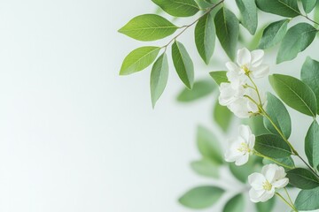 Obraz premium capture close-up of vibrant earth day element like green leaves or fresh blooming flowers bathed in natural sunlight