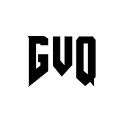 GVQ letter logo design for technology company. GVQ logo design black and white color combination. GVQ logo, GVQ vector, GVQ design, GVQ icon, GVQ alphabet. GVQ typography logo design.