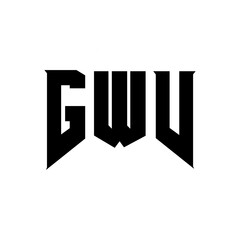 GWV letter logo design for technology company. GWV logo design black and white color combination. GWV logo, GWV vector, GWV design, GWV icon, GWV alphabet. GWV typography logo design.