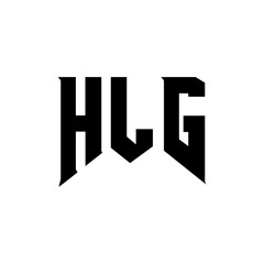 HLG letter logo design for technology company. HLG logo design black and white color combination. HLG logo, HLG vector, HLG design, HLG icon, HLG alphabet. HLG typography logo design.