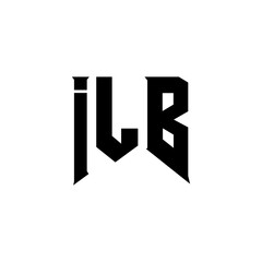 ILB letter logo design for technology company. ILB logo design black and white color combination. ILB logo, ILB vector, ILB design, ILB icon, ILB alphabet. ILB typography logo design.