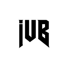 IUB letter logo design for technology company. IUB logo design black and white color combination. IUB logo, IUB vector, IUB design, IUB icon, IUB alphabet. IUB typography logo design.