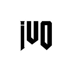 IUO letter logo design for technology company. IUO logo design black and white color combination. IUO logo, IUO vector, IUO design, IUO icon, IUO alphabet. IUO typography logo design.
