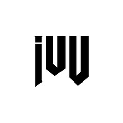 IUU letter logo design for technology company. IUU logo design black and white color combination. IUU logo, IUU vector, IUU design, IUU icon, IUU alphabet. IUU typography logo design.